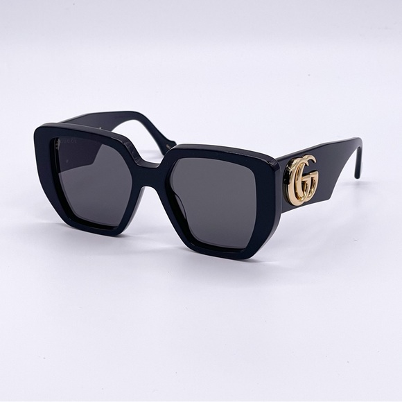 NEW GUCCI WOMEN BLACK SUNGLASSES - Picture 2 of 9
